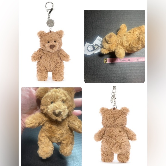 LAST ONE! BNWT JELLYCAT I AM BARTHOLOMEW BEAR BAG CHARM SO ADORABLE - Picture 9 of 13
